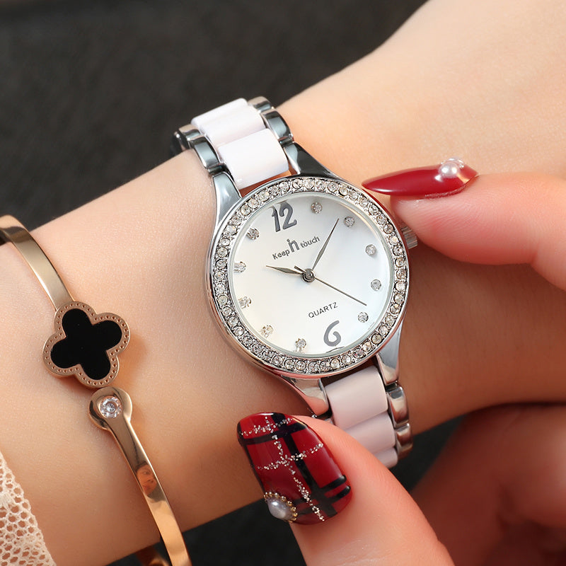 Waterproof Luxury Fashion Quart Bracelet and Watch Set