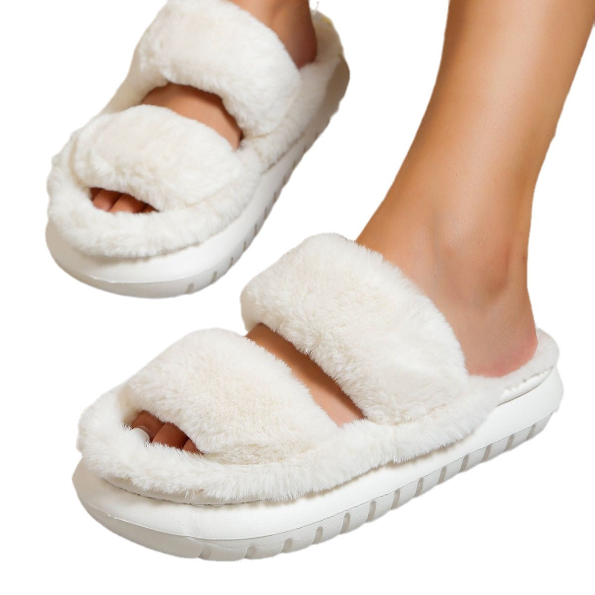 Cotton Thick Bottom Slippers