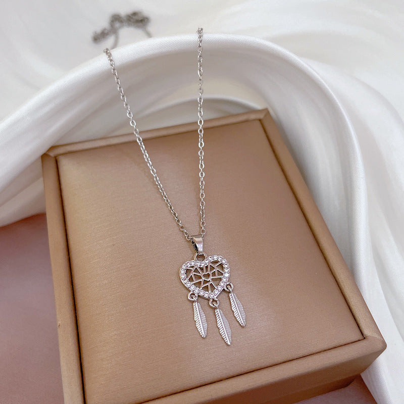 Dreamcatcher Temperament Full Diamond Necklace