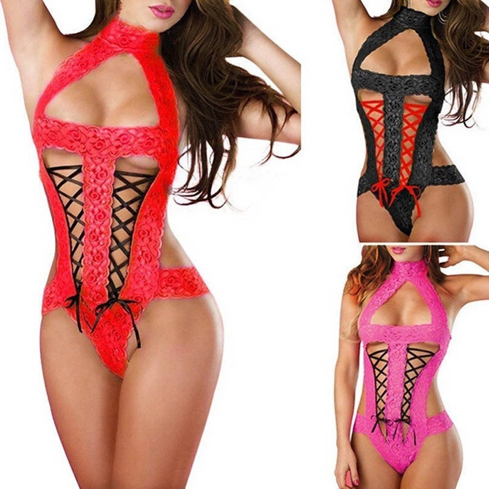 Bow Lace Sexy Suit Lingerie