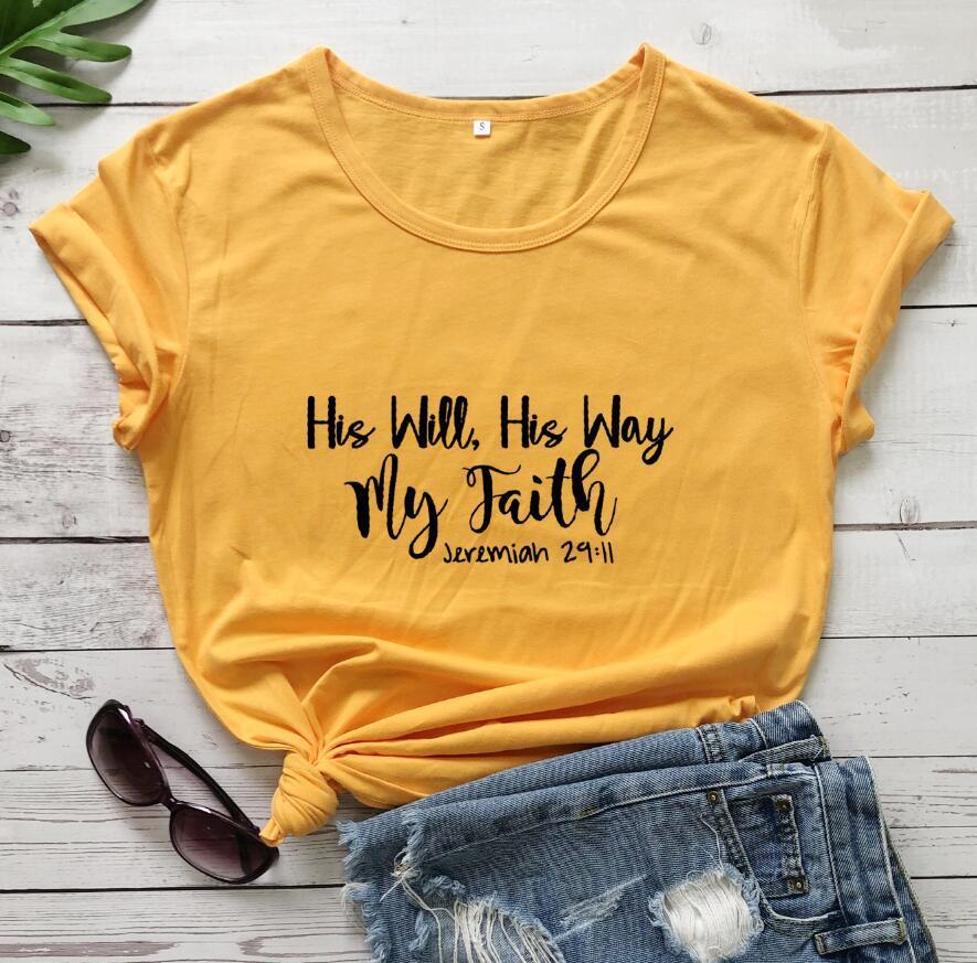 His Will His Way My Faith Street Short Sleeve T-Shirt