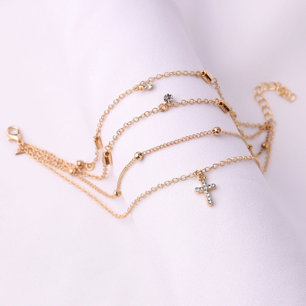 Snake Metal Chain Anklet Set