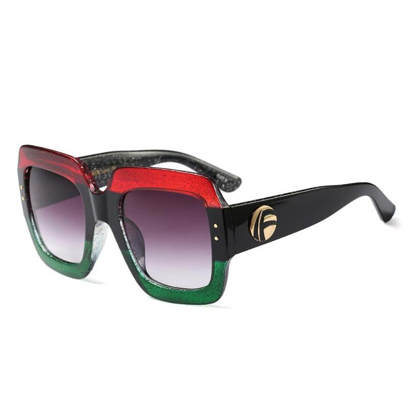 Colorful Glitter Retro Sunglasses