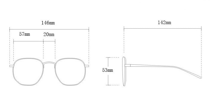 Colorful Glitter Retro Sunglasses