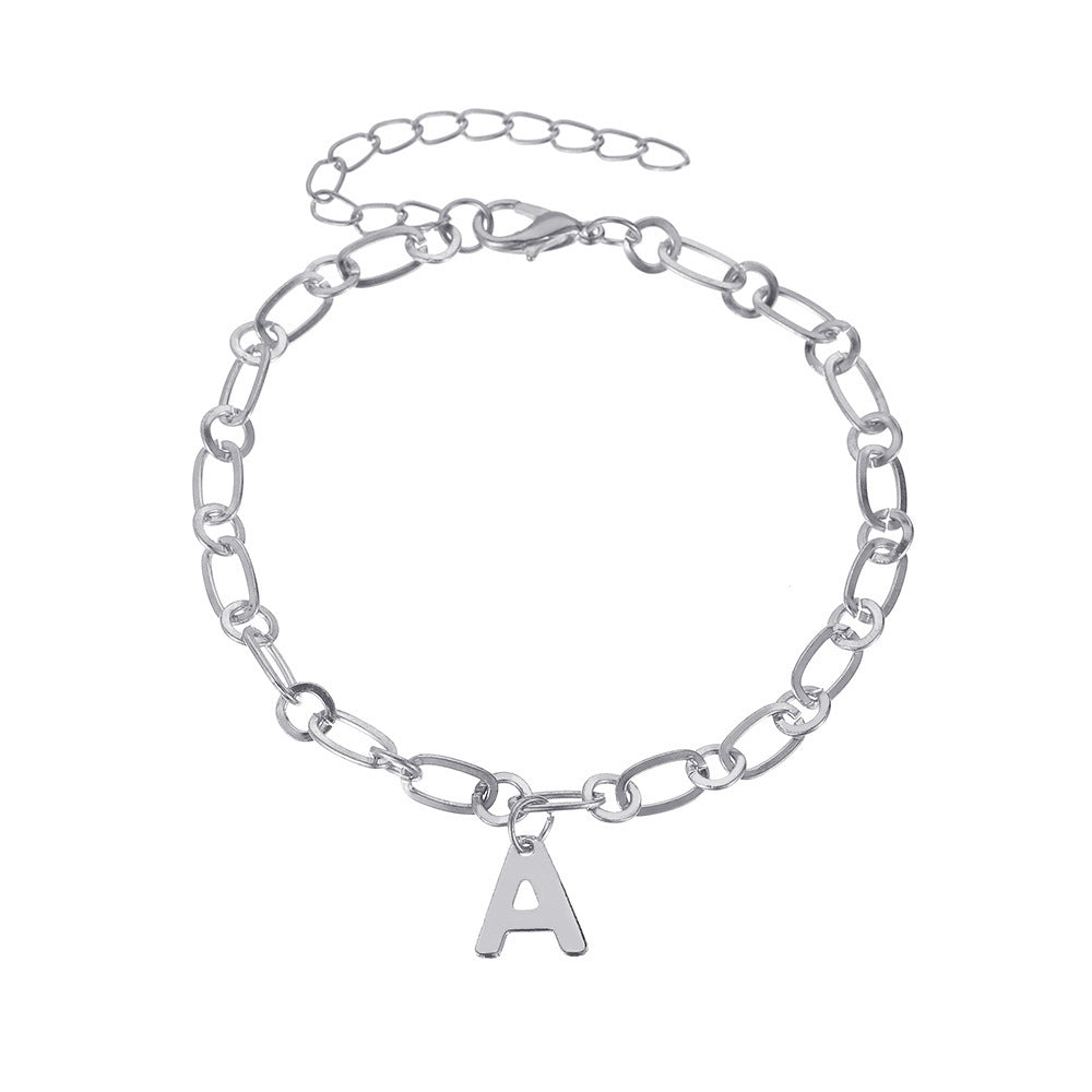 English Letter Anklet