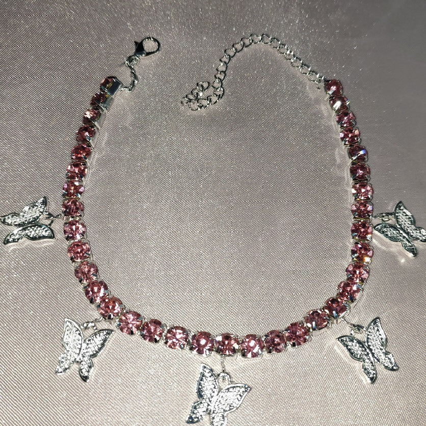 Butterfly Pendant Anklet