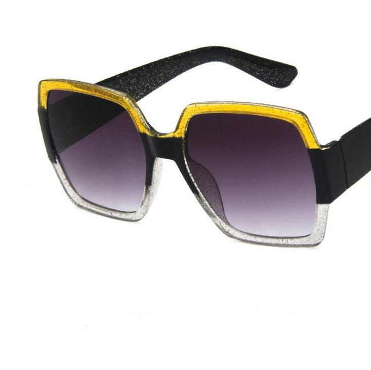 Colorful Glitter Retro Sunglasses
