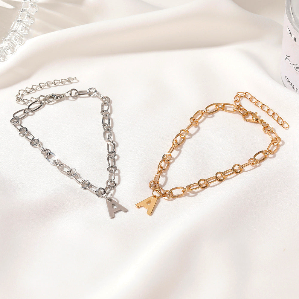 English Letter Anklet