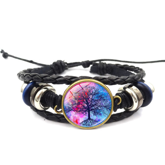 Handmade Tree of Life Multilayer Braided Bracelet