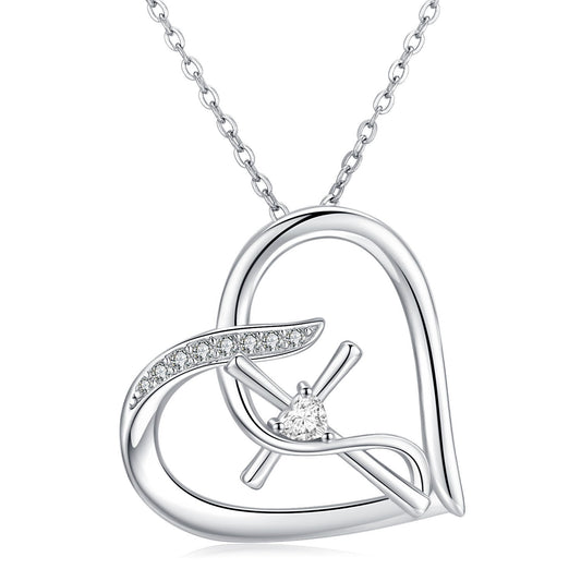 925 Sterling Silver Love Heart Infinity Faith Necklace Pendant Cross