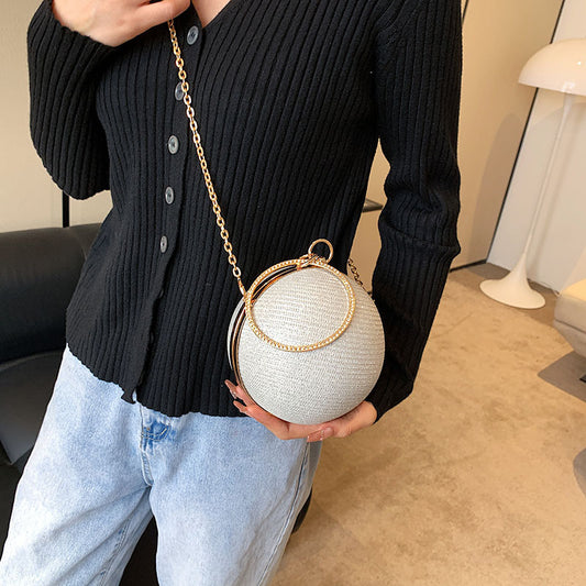 Ball Hand Holding Crossbody Chain Coin Purse
