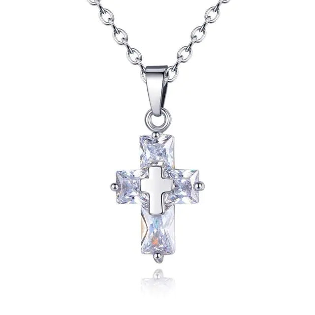 Personality Cross Copper Necklace