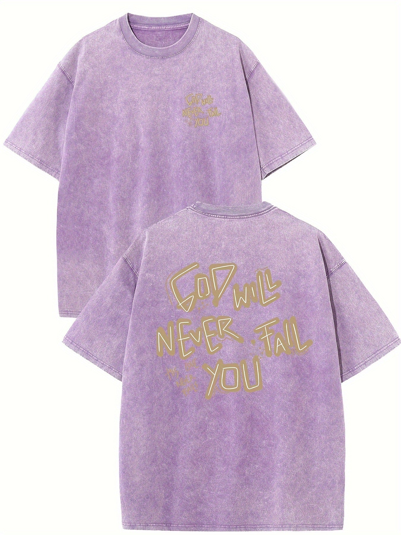 Retro Washed High Quality Cotton Pattern T-shirt