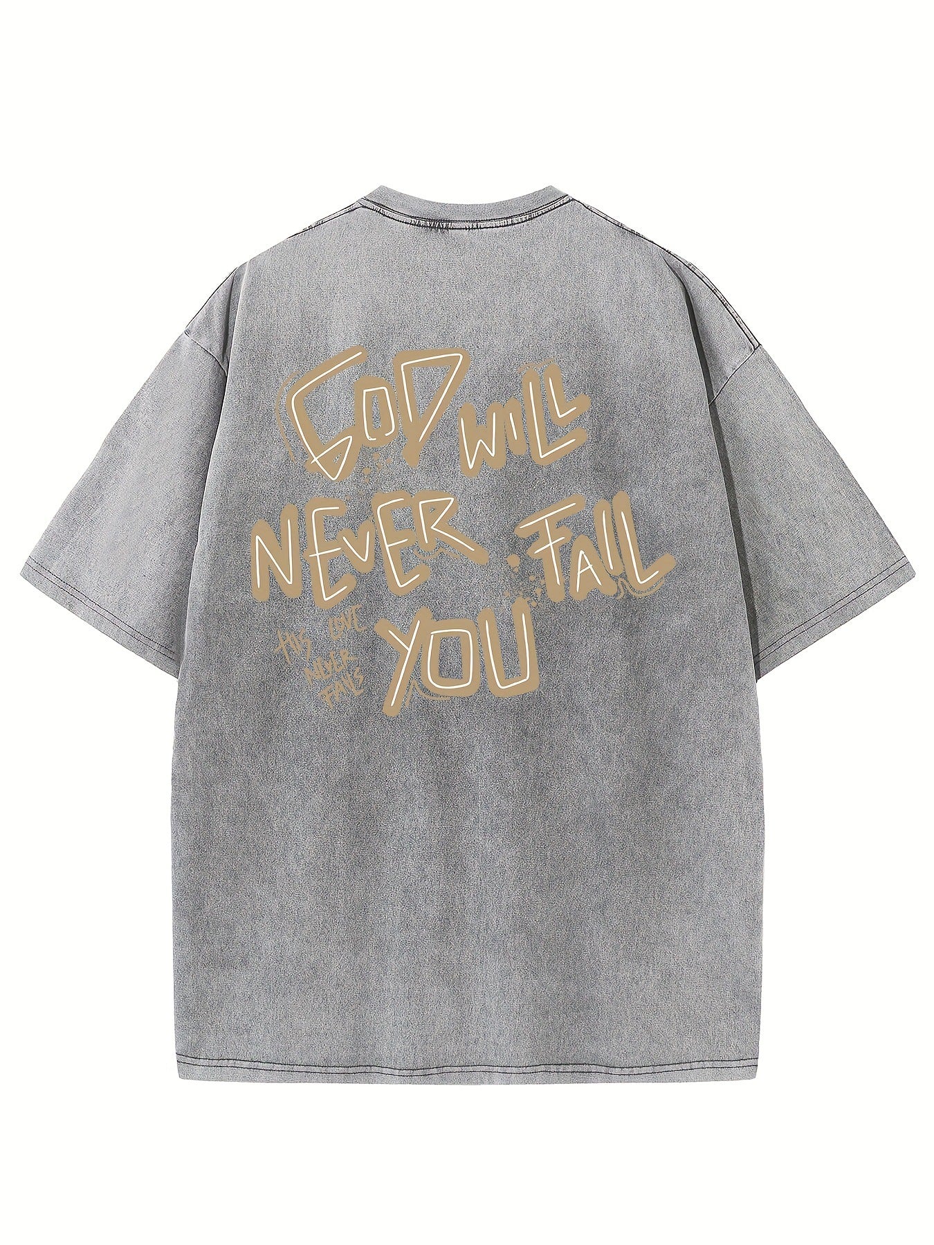 Retro Washed High Quality Cotton Pattern T-shirt