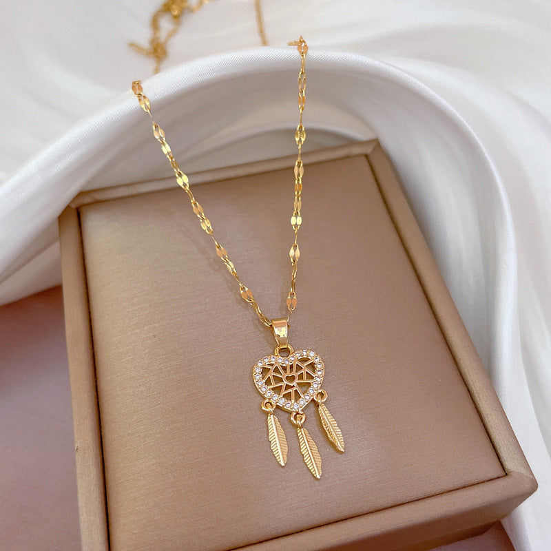 Dreamcatcher Temperament Full Diamond Necklace