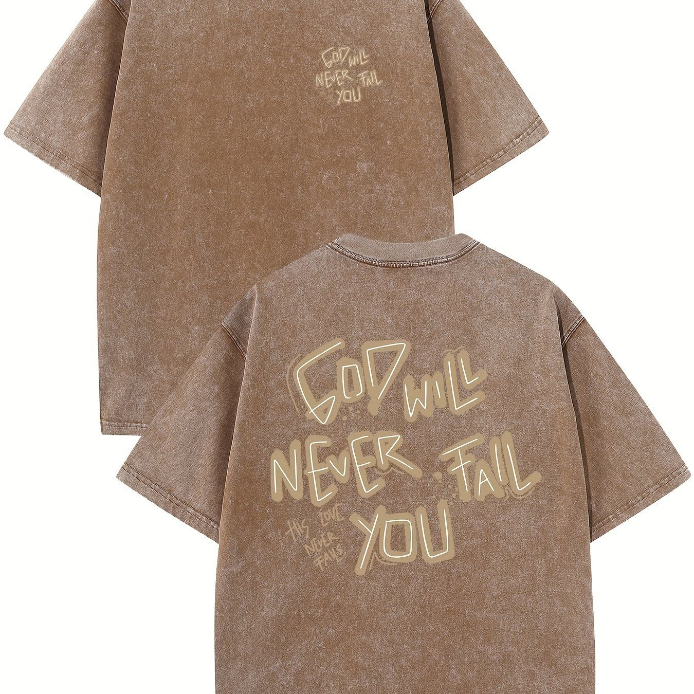 Retro Washed High Quality Cotton Pattern T-shirt