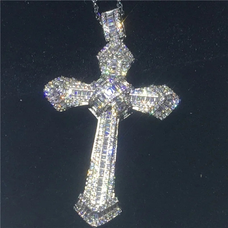 Fashionable and  Shiny Cross Necklace