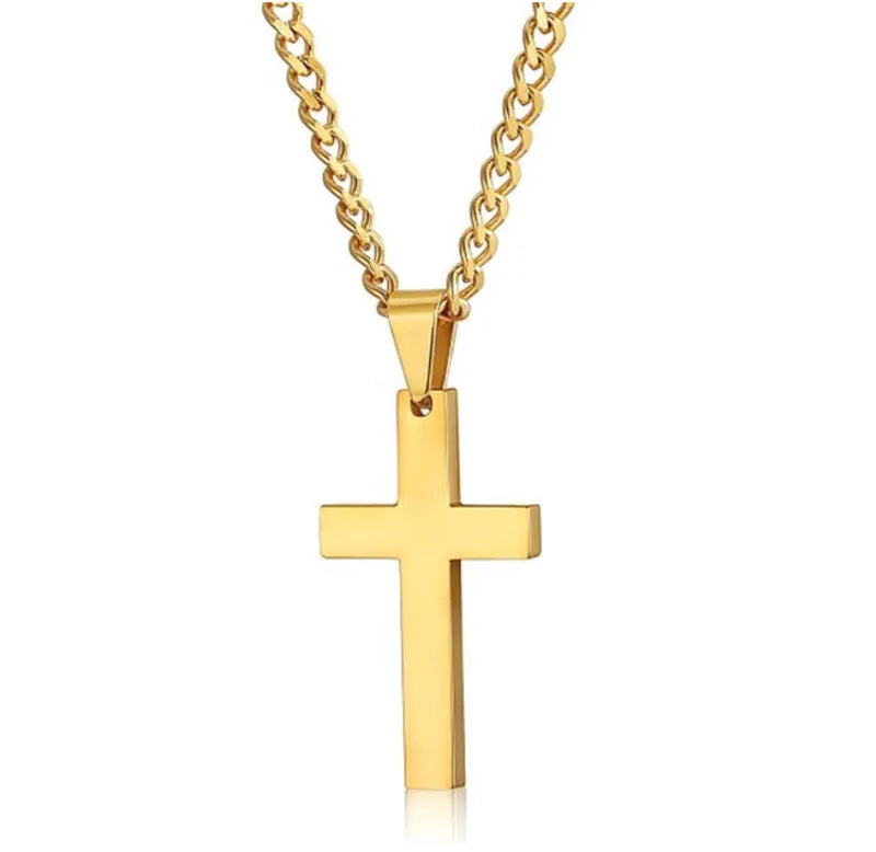 Fashion Cross Pendant Chain Necklace