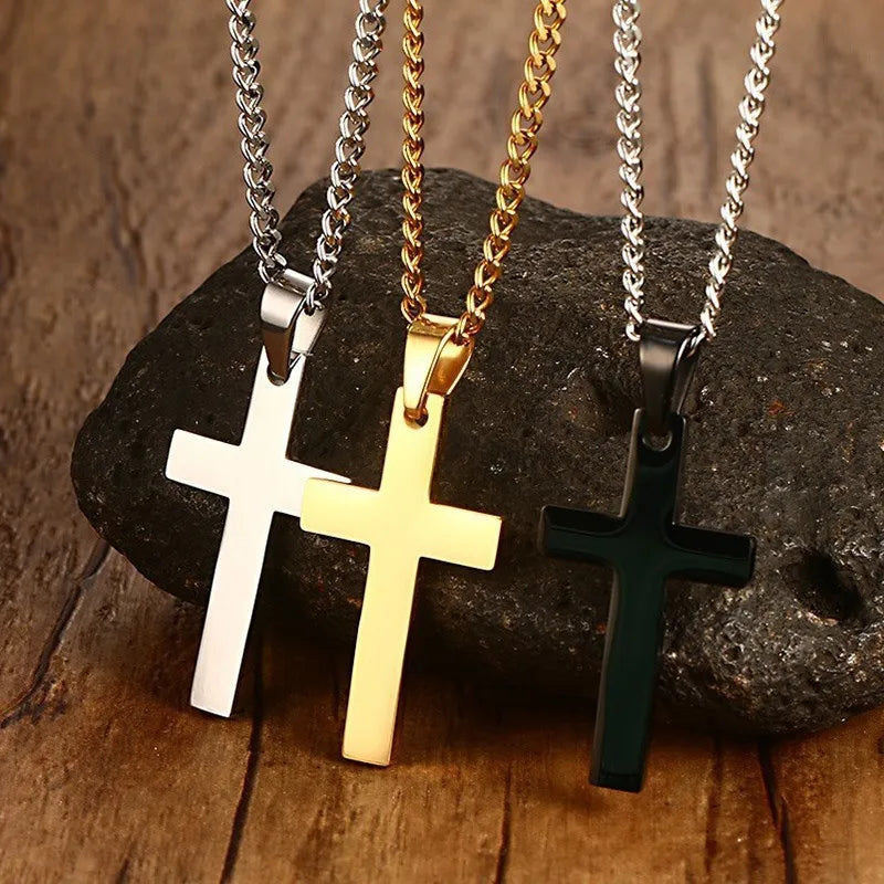 Fashion Cross Pendant Chain Necklace