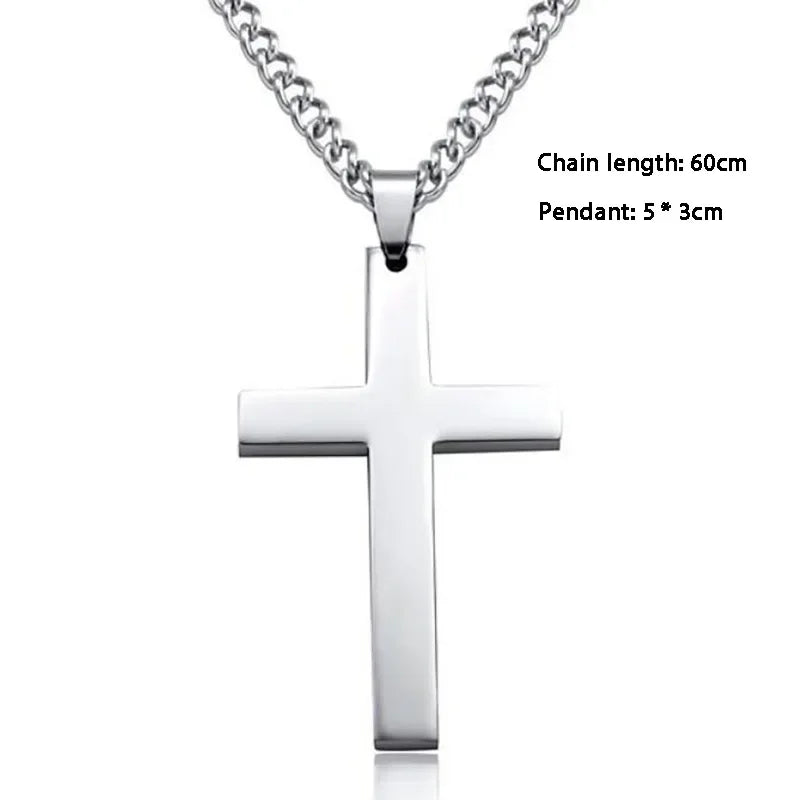 Classic Cross Pendant 24inch Fashion Faith Prayer Necklace
