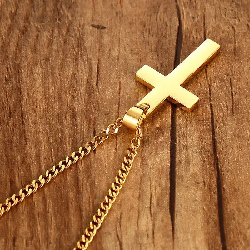 Fashion Cross Pendant Chain Necklace