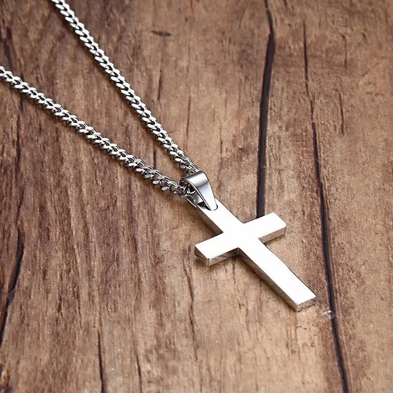 Fashion Cross Pendant Chain Necklace