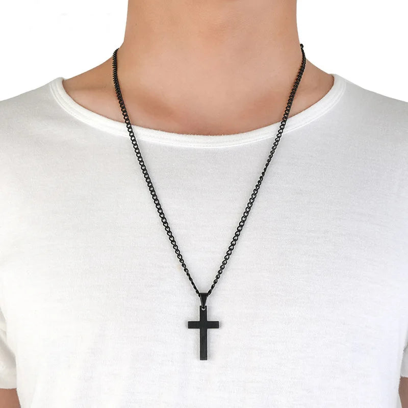Fashion Cross Pendant Chain Necklace