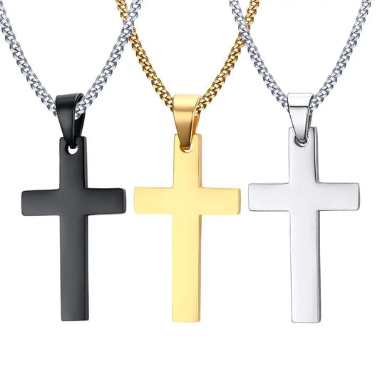 Fashion Cross Pendant Chain Necklace