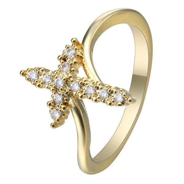 Diamond Fashion Cross Ring